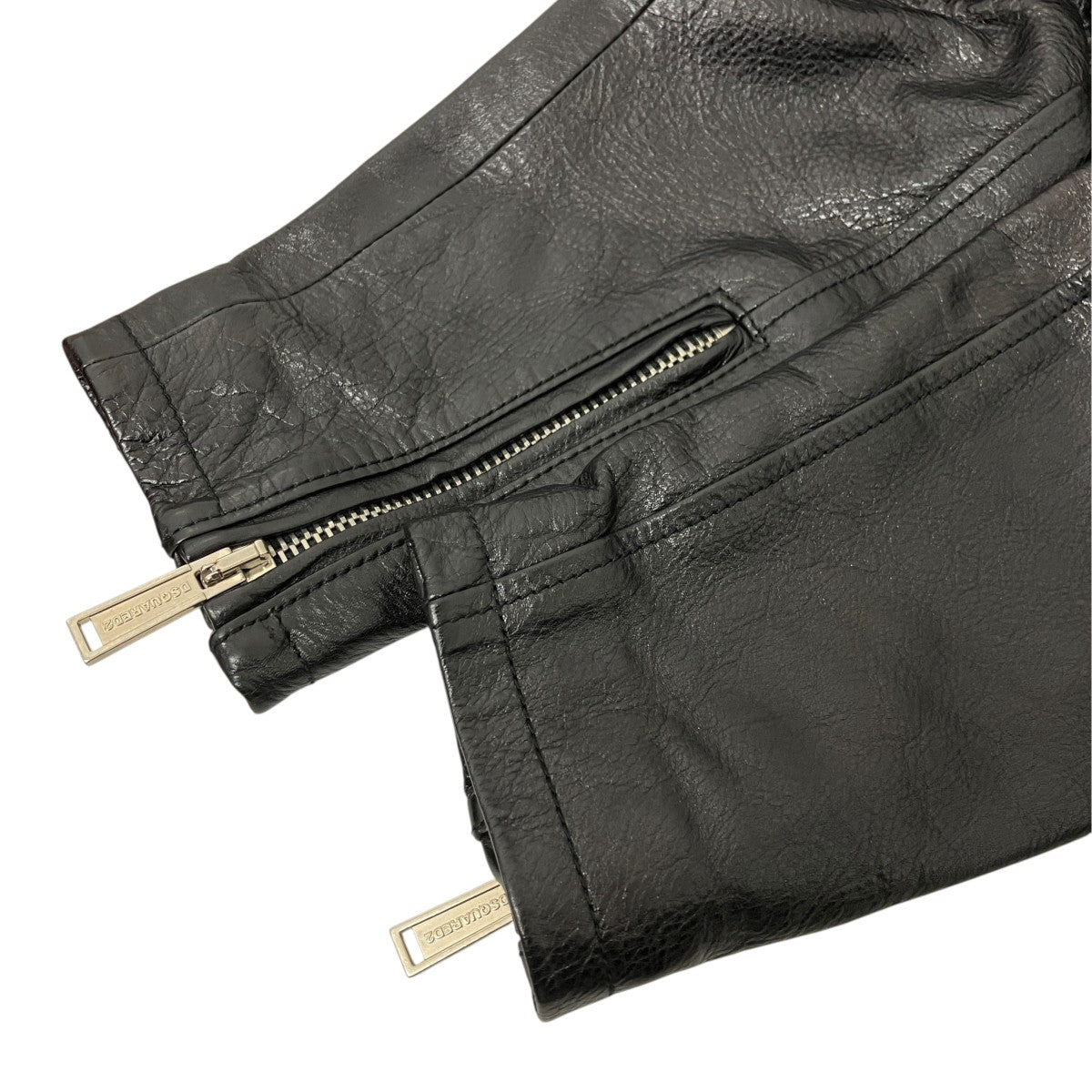 DSQUARED2 レザーダブルライダースジャケットS74AM0956 古着・中古-5枚目のアイテム画像