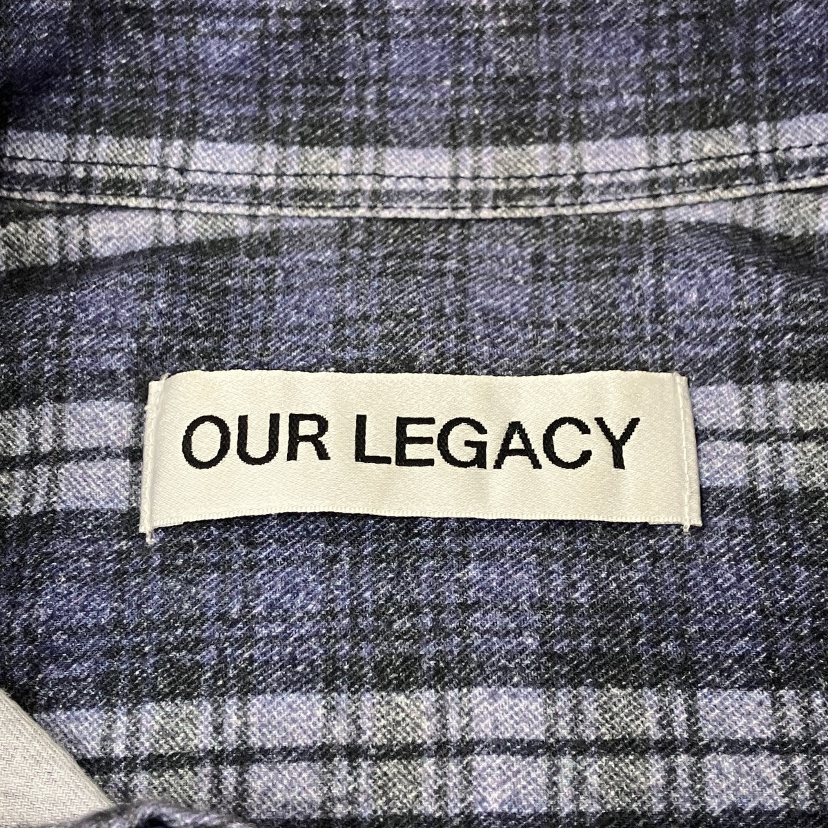 OUR LEGACY 26SS「BORROWED SHIRT」チェックシャツM2262BCP 古着・中古-4枚目のアイテム画像