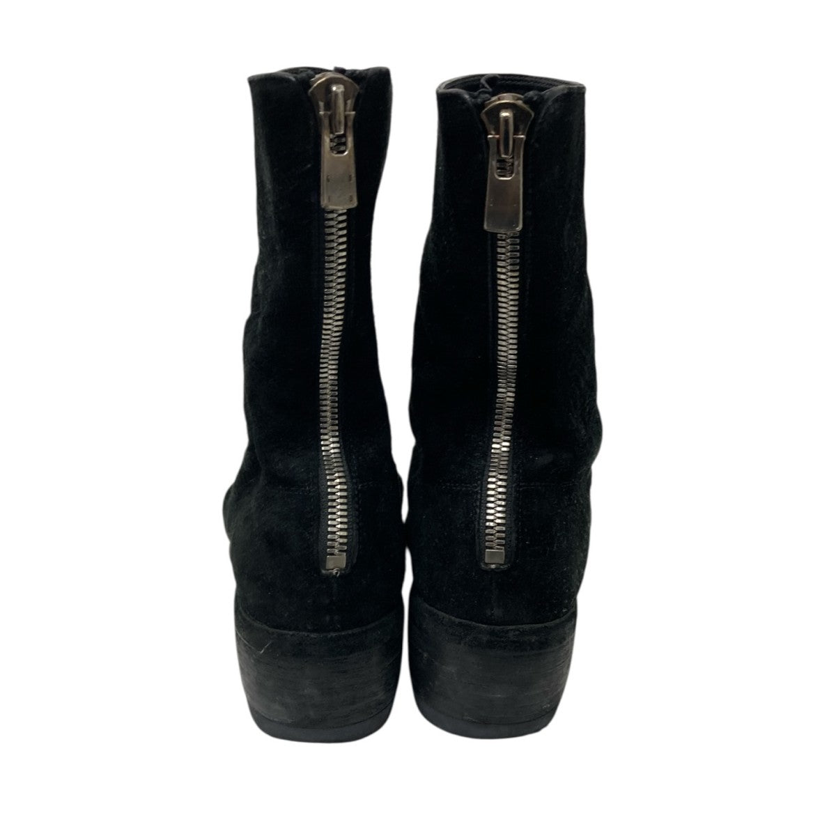 BACK ZIP BOOTS DOUBLE SOLE WIDE MODEL スウェードブーツ