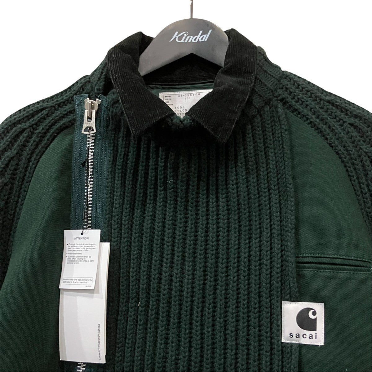 WIP WASHED DUCK X WOOL KNIT BLOUSON ドッキングニットブルゾン