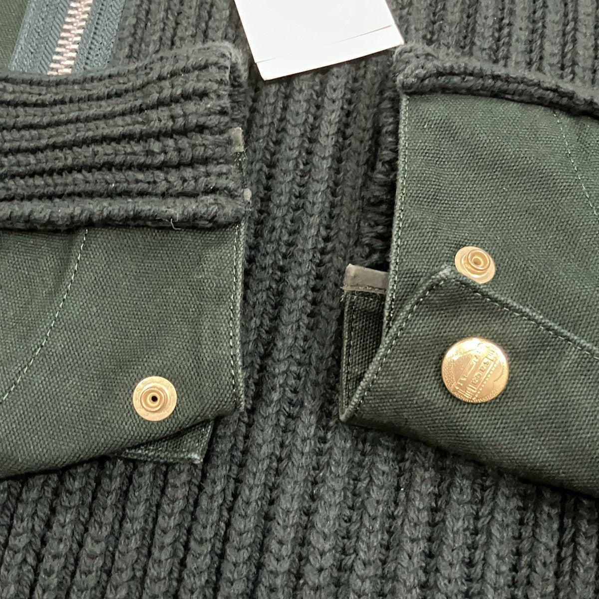 WIP WASHED DUCK X WOOL KNIT BLOUSON ドッキングニットブルゾン