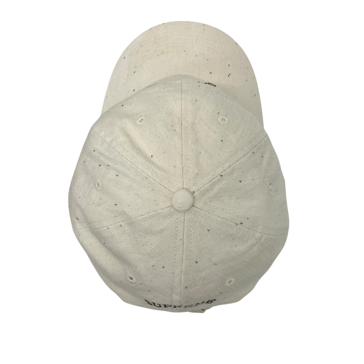 26SSSEQUIN DENIM CLASSIC CAP6パネルロゴキャップ
