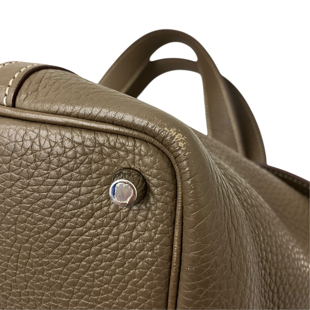 HERMES(エルメス) ピコタンロックPMハンドバッグ PU003NI エトゥープ
