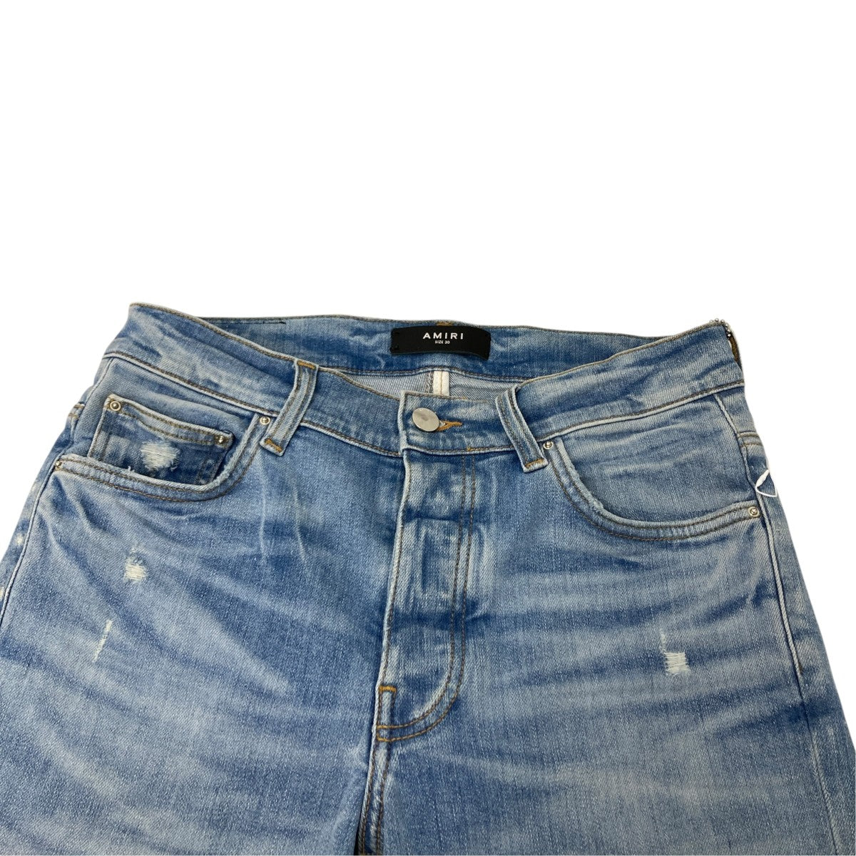 汚れダメージ加工デニムパンツ