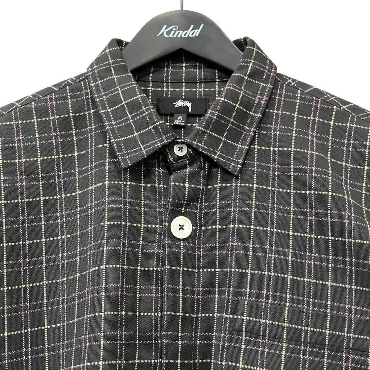 stussy チェックシャツ 古着・中古-3枚目のアイテム画像