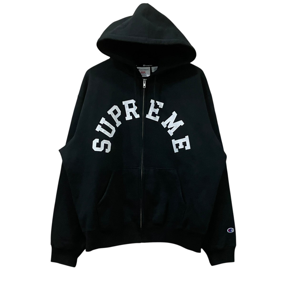 Supreme×Champion Arc Logo zip Up Hoodieジップパーカー 古着・中古-1枚目のアイテム画像