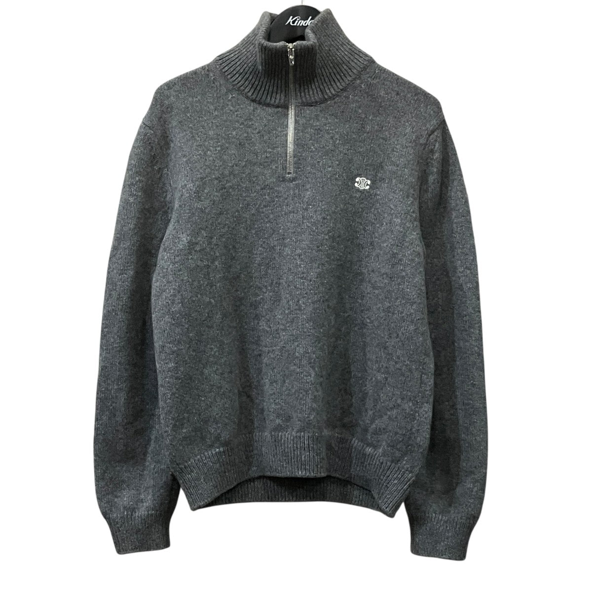 CELINE トリオンフハーフジップニット 古着・中古-1枚目のアイテム画像