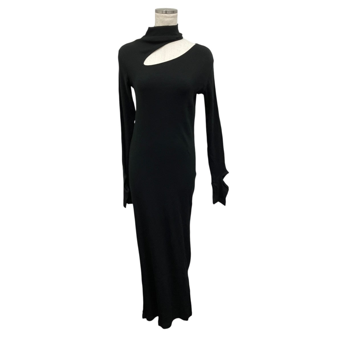 LIMI feu COTTON RAYON RIB SLIT DRESS リブスリットドレス 古着・中古-2枚目のアイテム画像
