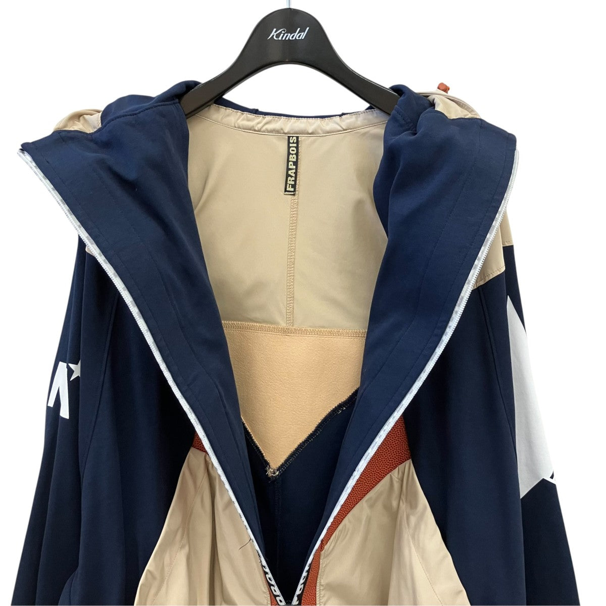 FRAPBOIS パッチワークナイロンフーディジャケットB1501CUJ208 古着・中古-3枚目のアイテム画像
