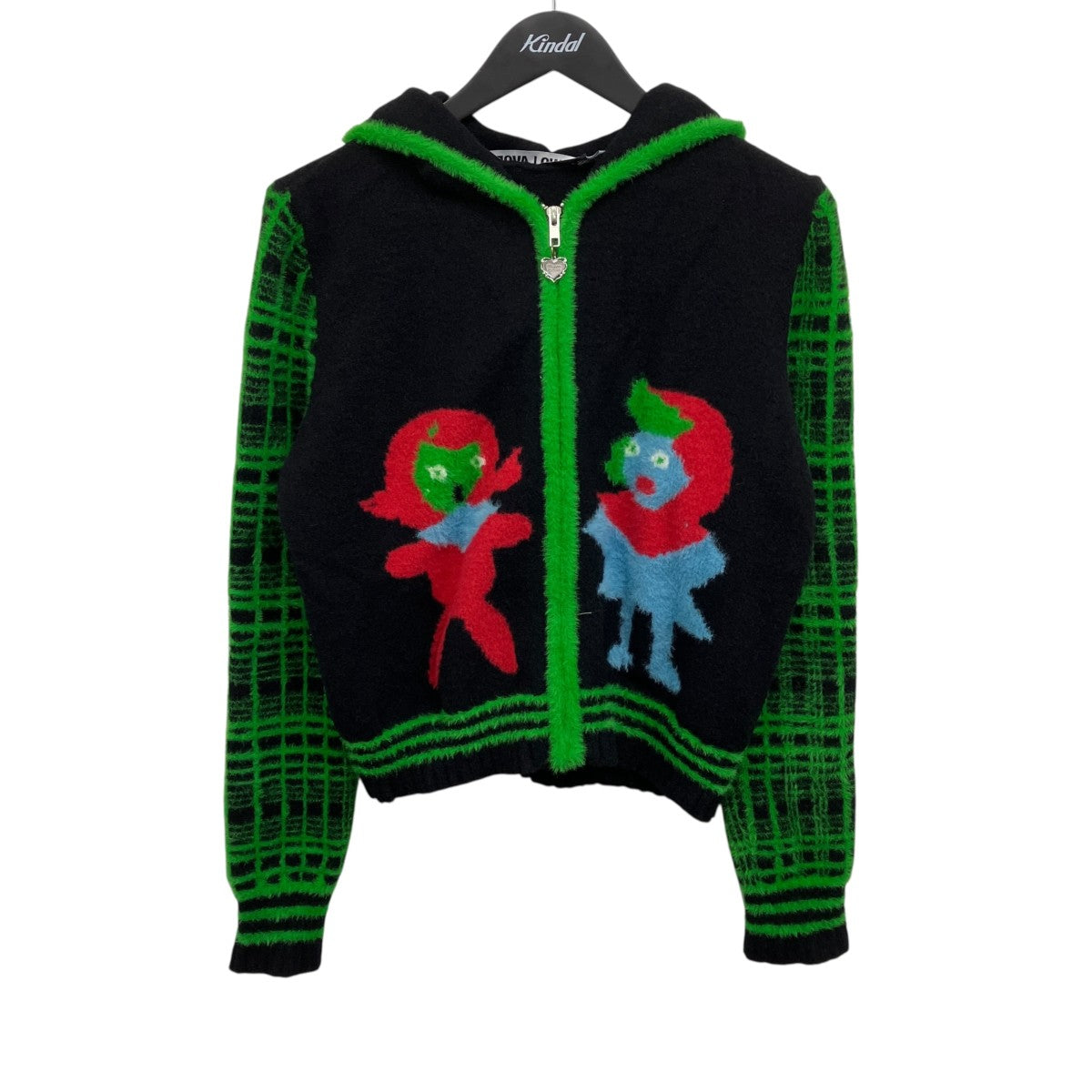BEAR GIRL ZIP CARDIGANデザインジップパーカー