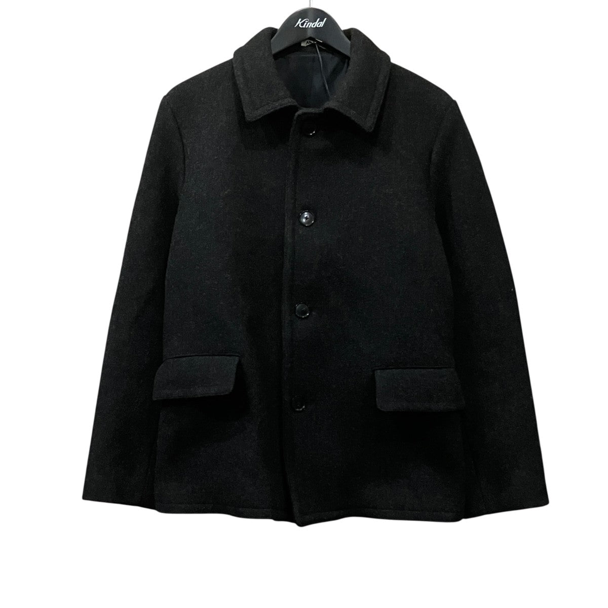 AURALEE SHETLAND WOOL DOUBLE CLOTH BLOUSON シェットランドウールジャケット 古着・中古-1枚目のアイテム画像