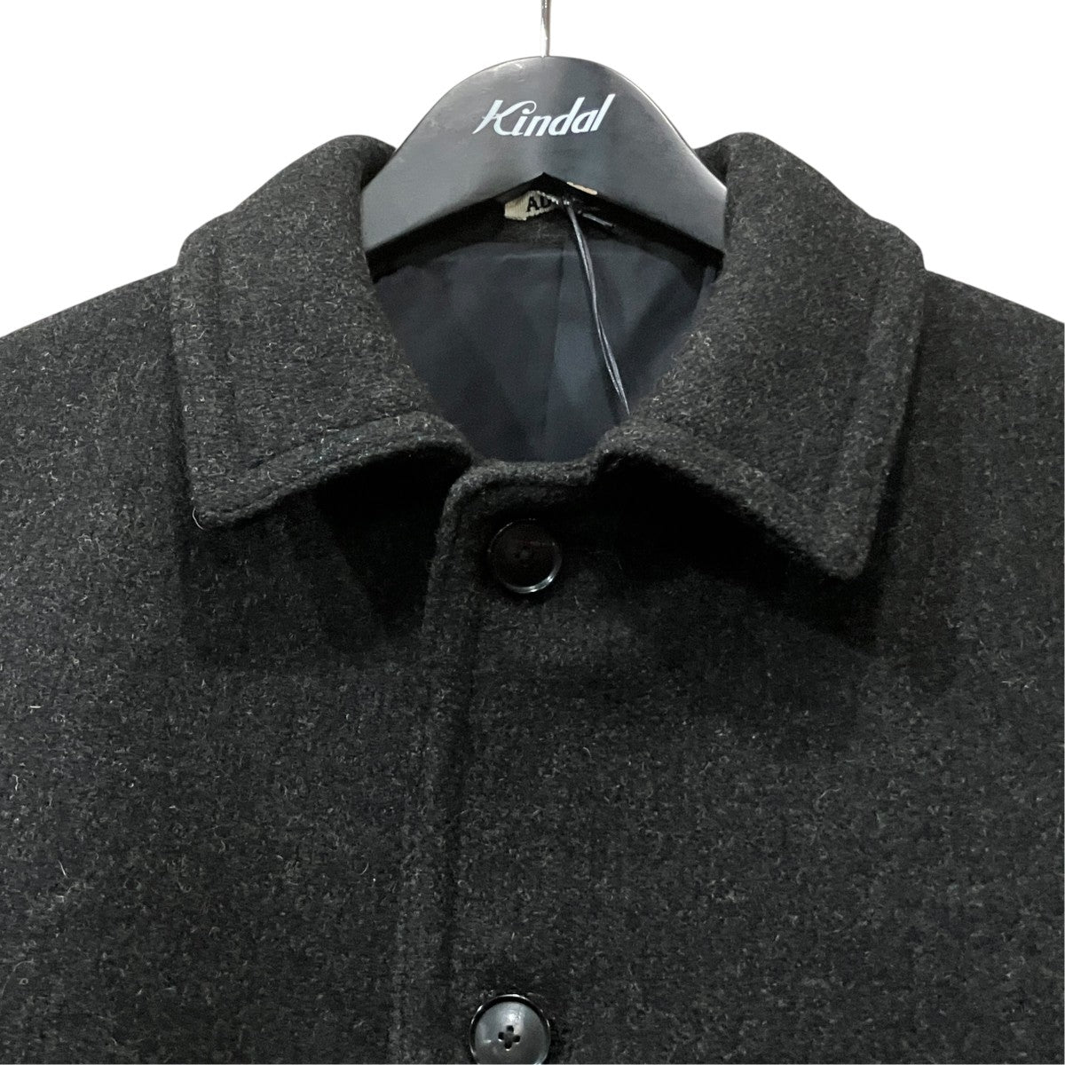 AURALEE SHETLAND WOOL DOUBLE CLOTH BLOUSON シェットランドウールジャケット 古着・中古-3枚目のアイテム画像