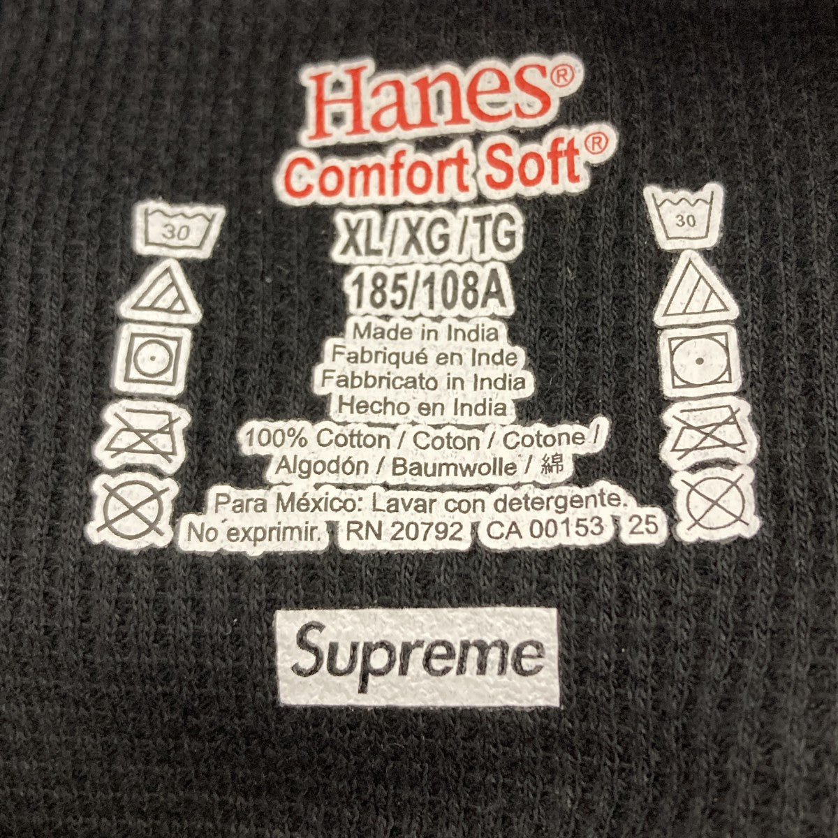 BONES THERMAL CREWボーンプリントサーマルカットソー