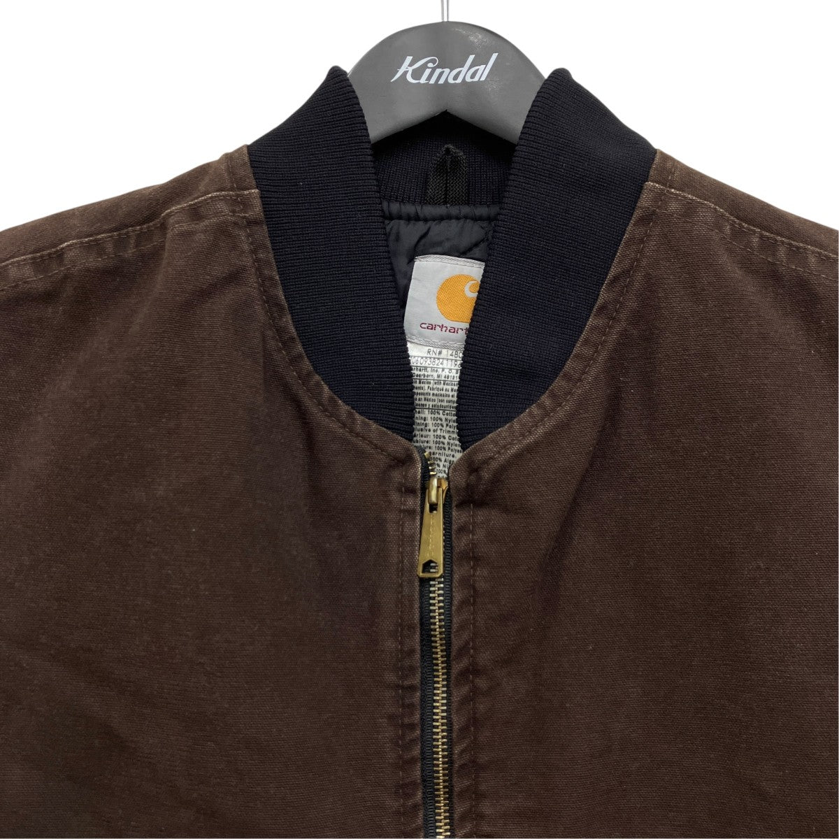 CarHartt リブ切替ジップベスト 古着・中古-3枚目のアイテム画像