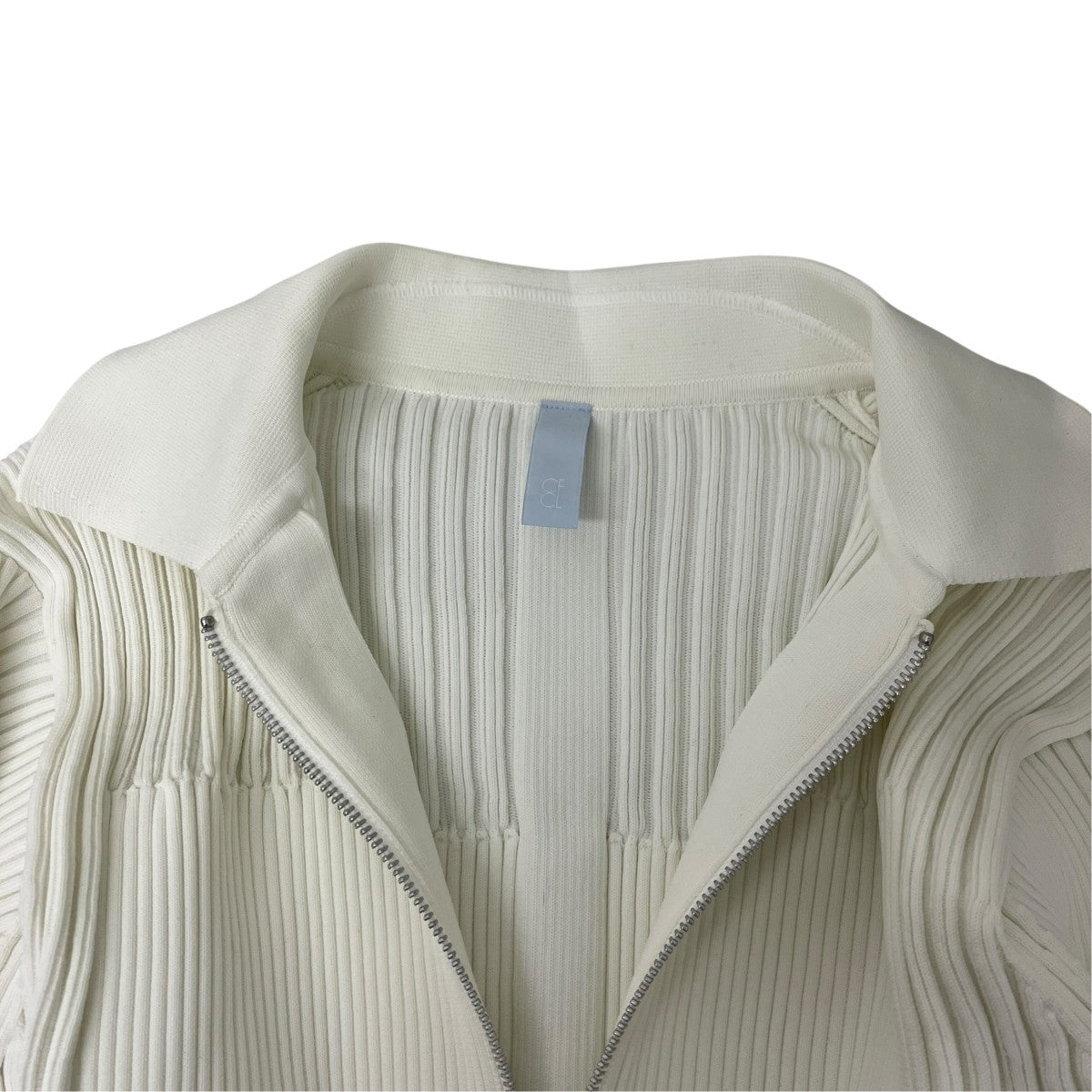 CFCL FLUTED REEF CROPPED ZIP SHIRT CARDIGAN ダブルジップショートジャケット 古着・中古-4枚目のアイテム画像
