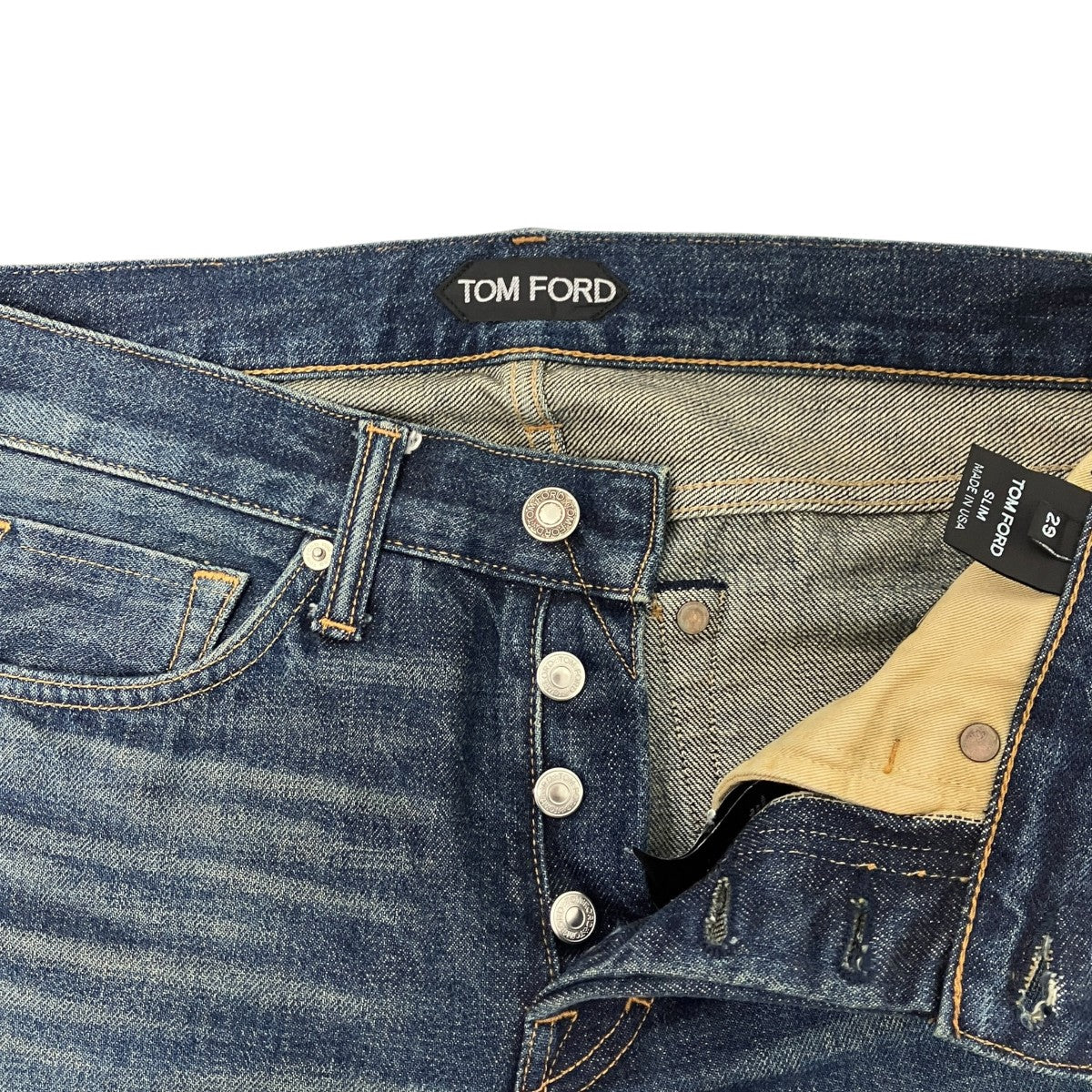 TOM FORD スリムフィットデニムパンツ 古着・中古-4枚目のアイテム画像