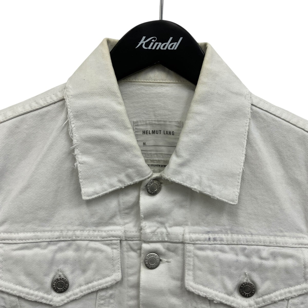 HELMUT LANG VINTAGE BROKEN DENIM SLIM 2POCKET デニムジャケット 古着・中古-3枚目のアイテム画像