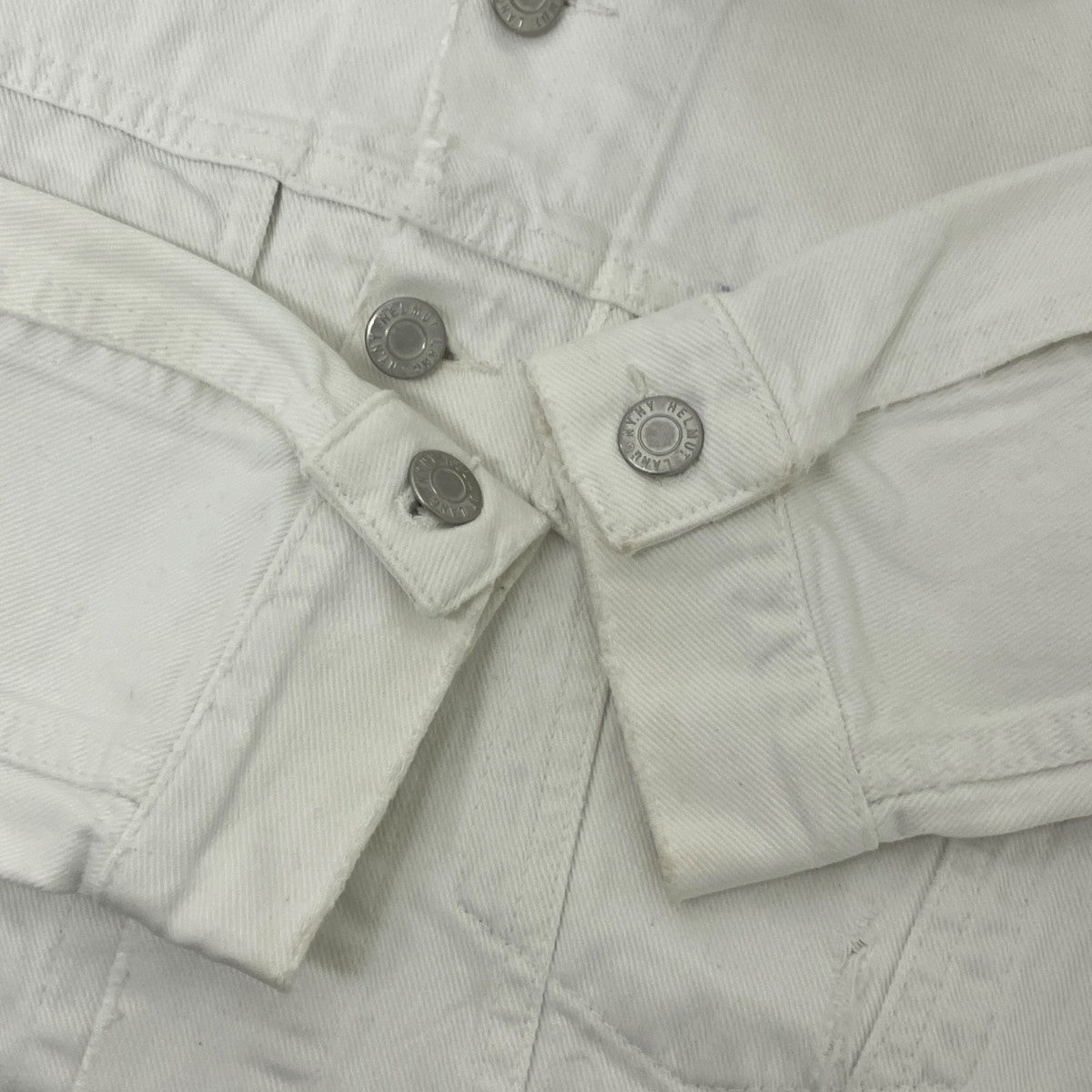 HELMUT LANG VINTAGE BROKEN DENIM SLIM 2POCKET デニムジャケット 古着・中古-7枚目のアイテム画像
