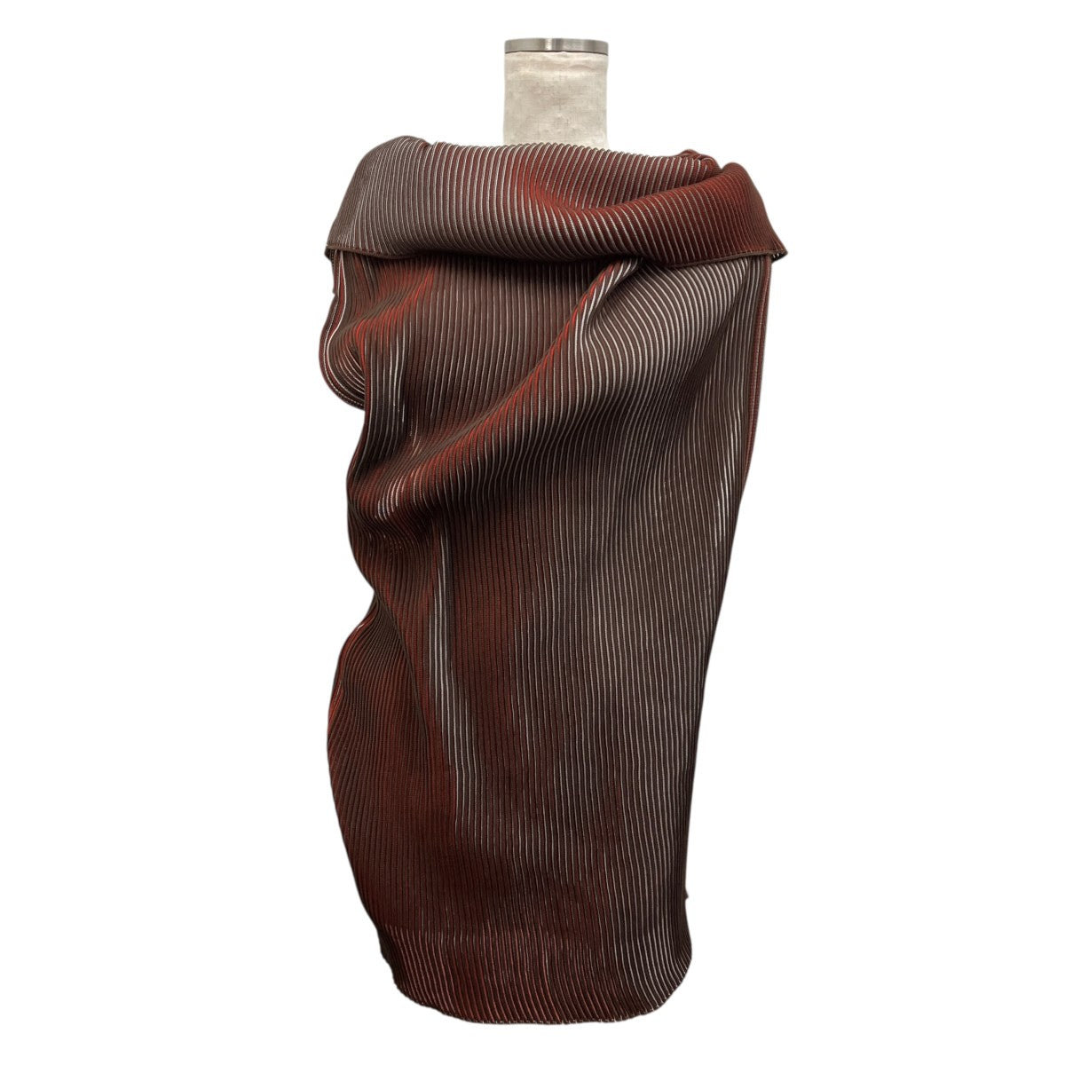 ISSEY MIYAKE プリーツハイネックノースリ-ブカットソー 古着・中古-1枚目のアイテム画像