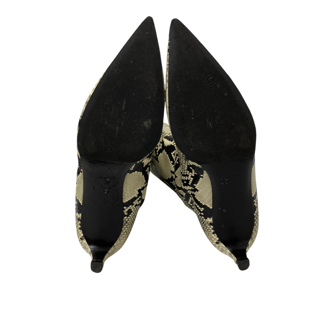 SNAKE PRINT LEATHER BOOTSスネークプリントアンクルブーツ