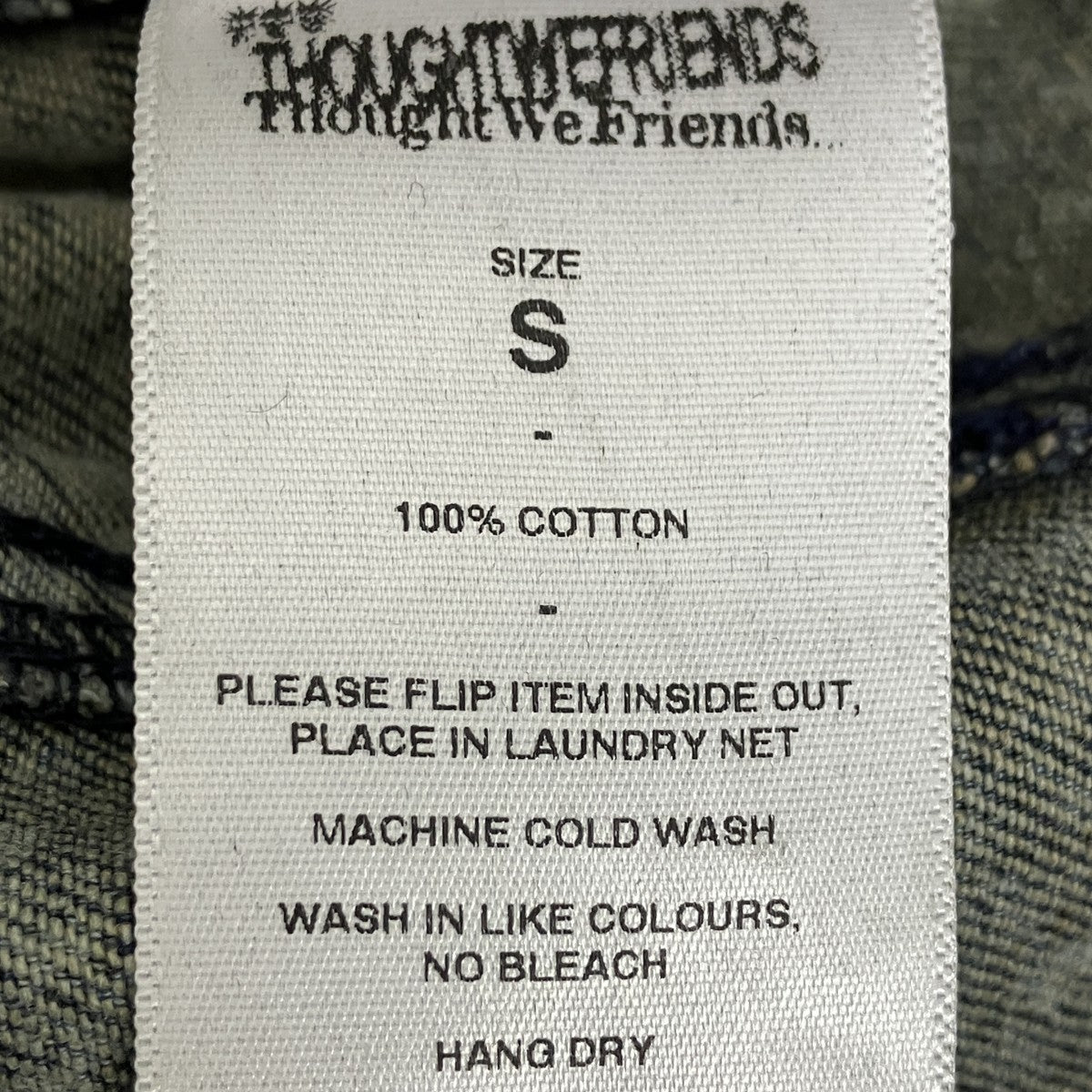 Thought We Friends ワイドダメージデニムパンツ 古着・中古-5枚目のアイテム画像