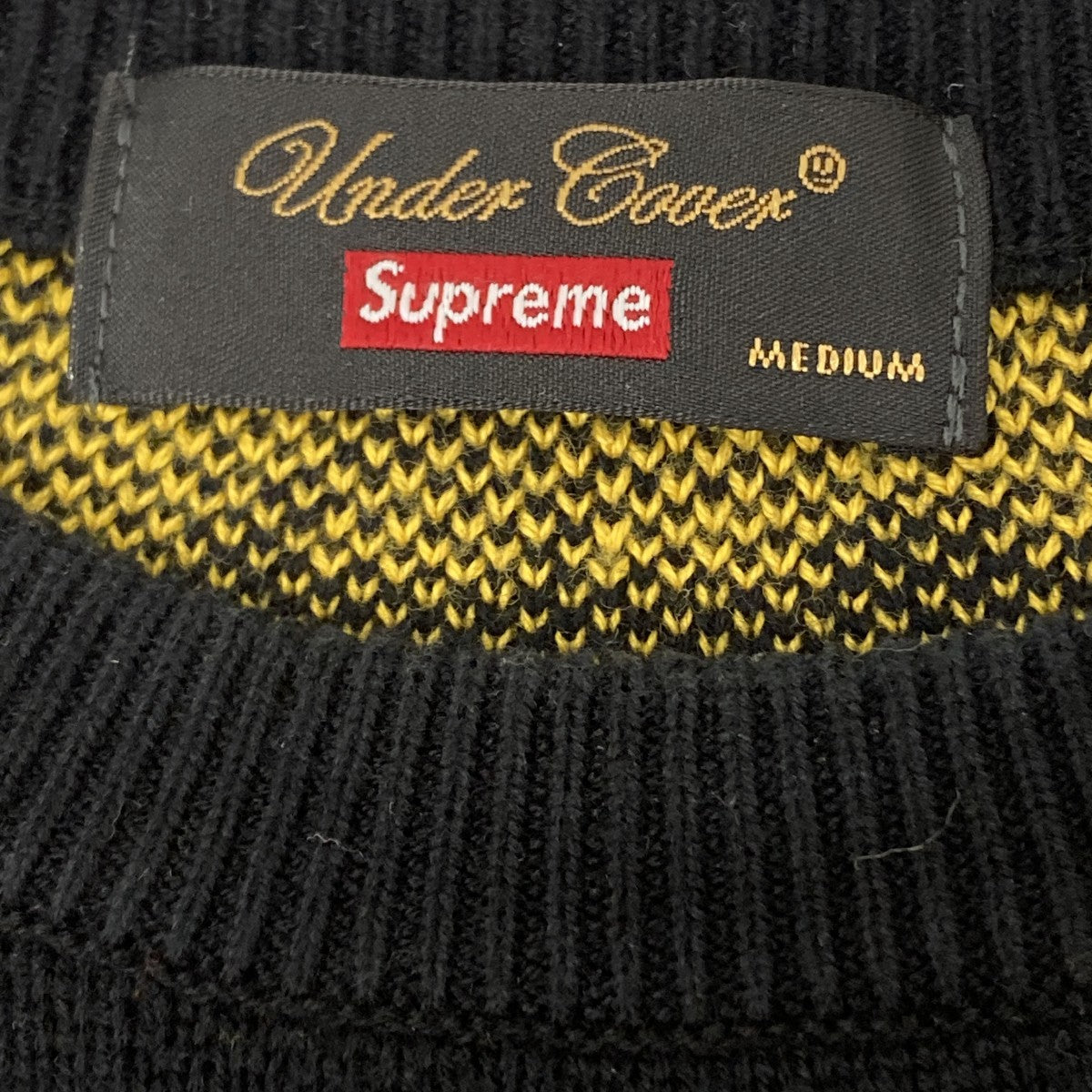 Supreme×UNDERCOVER×Public Enemy 18AWFear of a Black Planet Sweater総柄ニット 古着・中古-5枚目のアイテム画像
