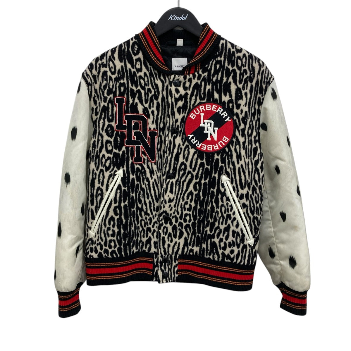 BURBERRY レオパードスタジャン 古着・中古-1枚目のアイテム画像