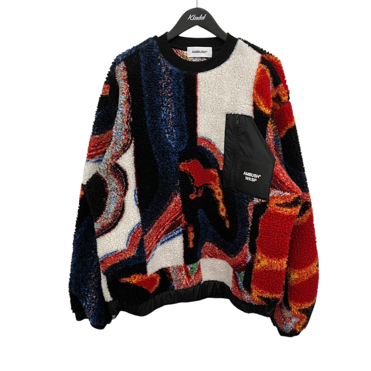 AMBUSH Teddy Jacquard Sweatshirt ボアクルーネックプルオーバー 古着・中古-1枚目のアイテム画像