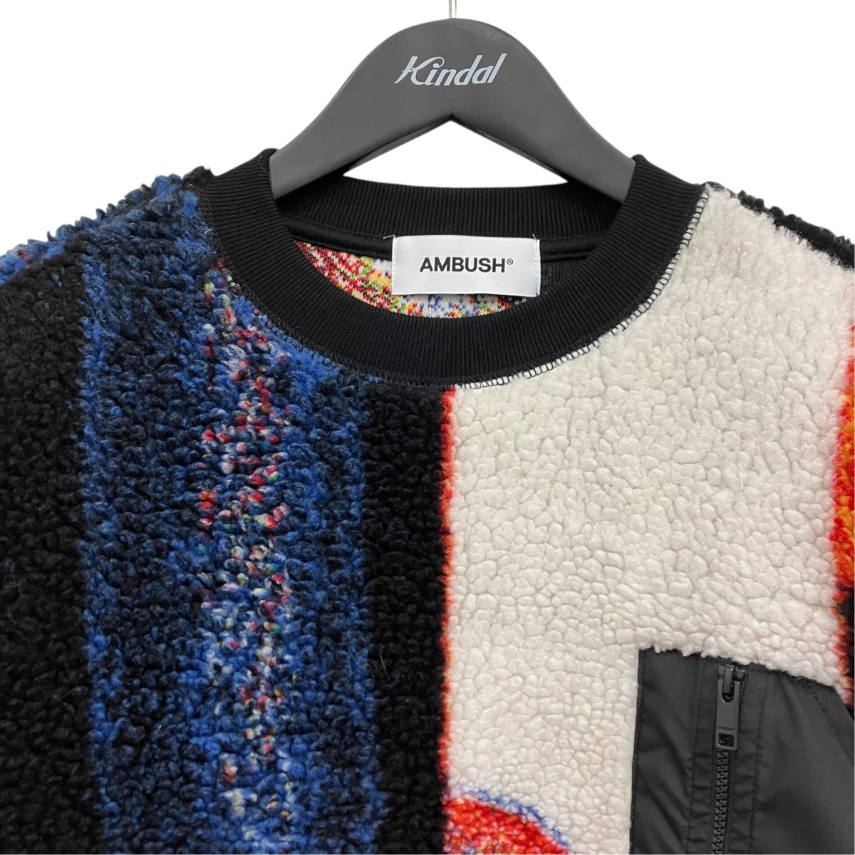 AMBUSH Teddy Jacquard Sweatshirt ボアクルーネックプルオーバー 古着・中古-3枚目のアイテム画像
