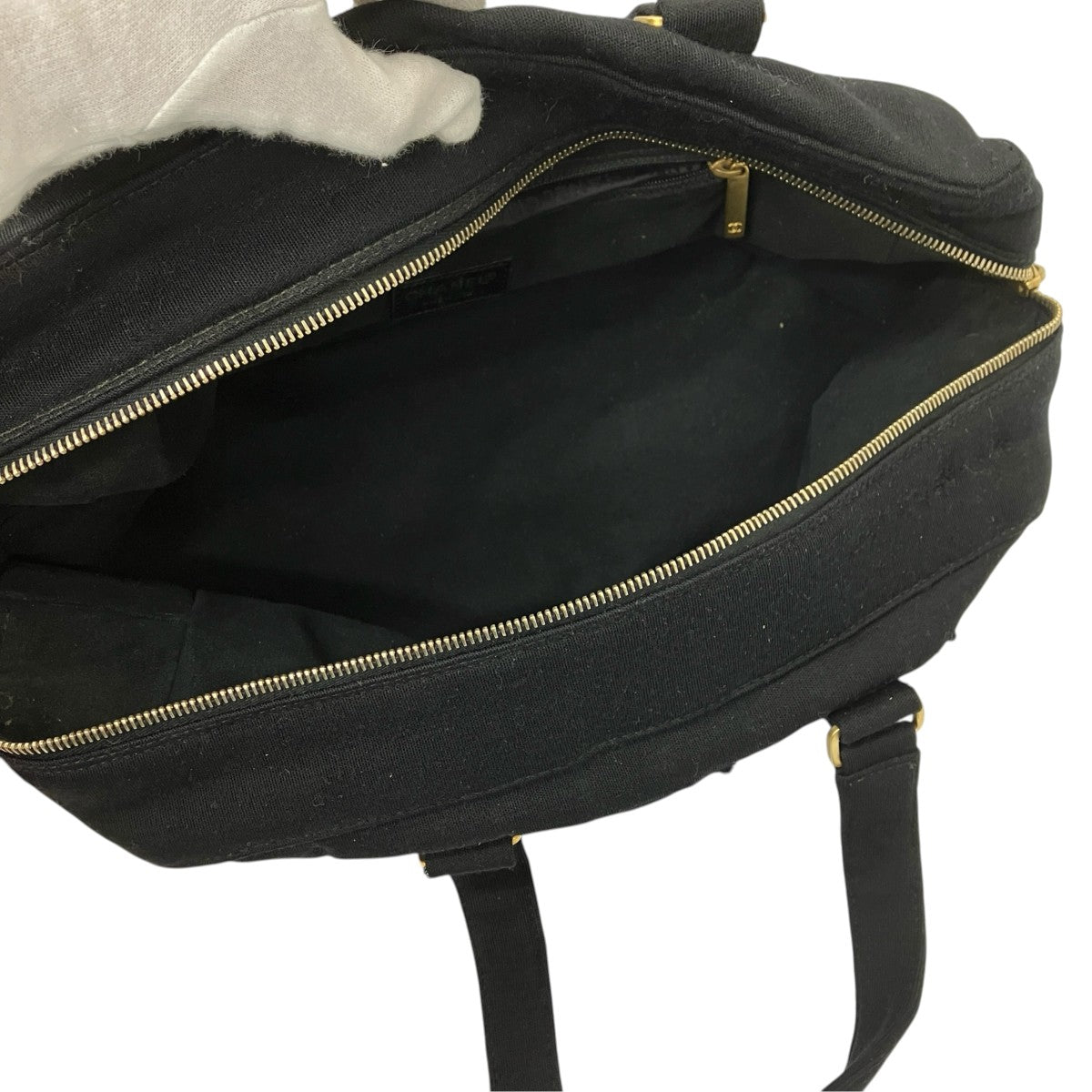 CHANEL チョコバー コットンキャンバス ボストンハンドバッグ 古着・中古-7枚目のアイテム画像