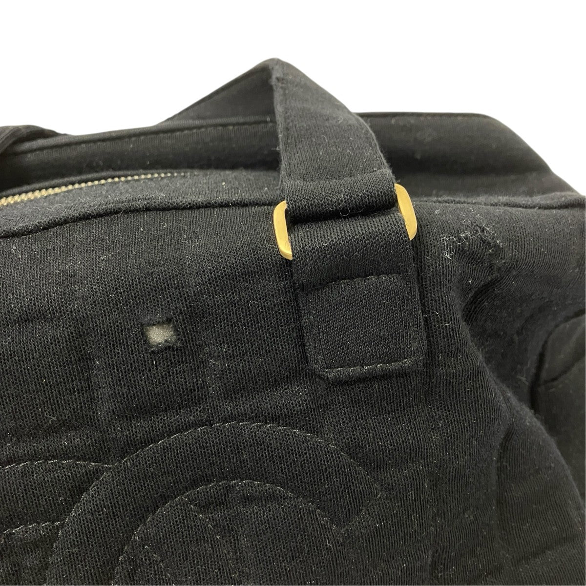 CHANEL チョコバー コットンキャンバス ボストンハンドバッグ 古着・中古-8枚目のアイテム画像