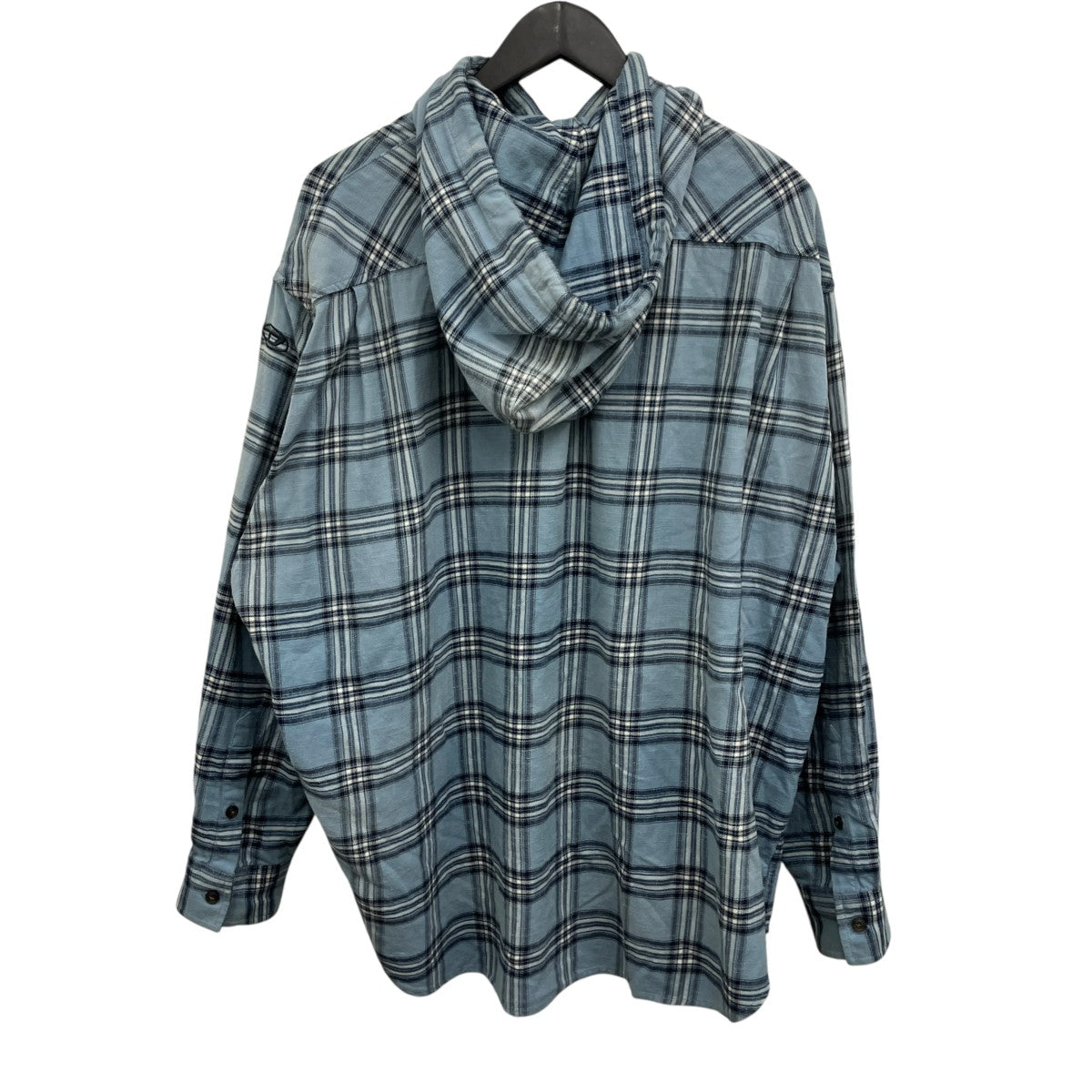 DIESEL フーデッドチェックシャツ 古着・中古-2枚目のアイテム画像