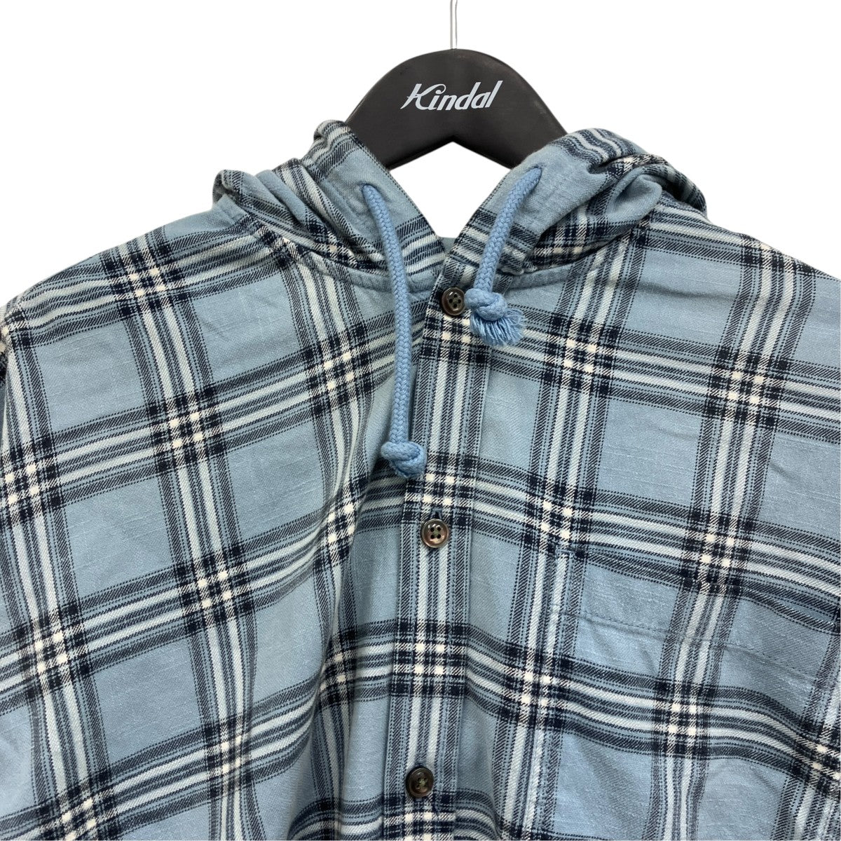DIESEL フーデッドチェックシャツ 古着・中古-3枚目のアイテム画像