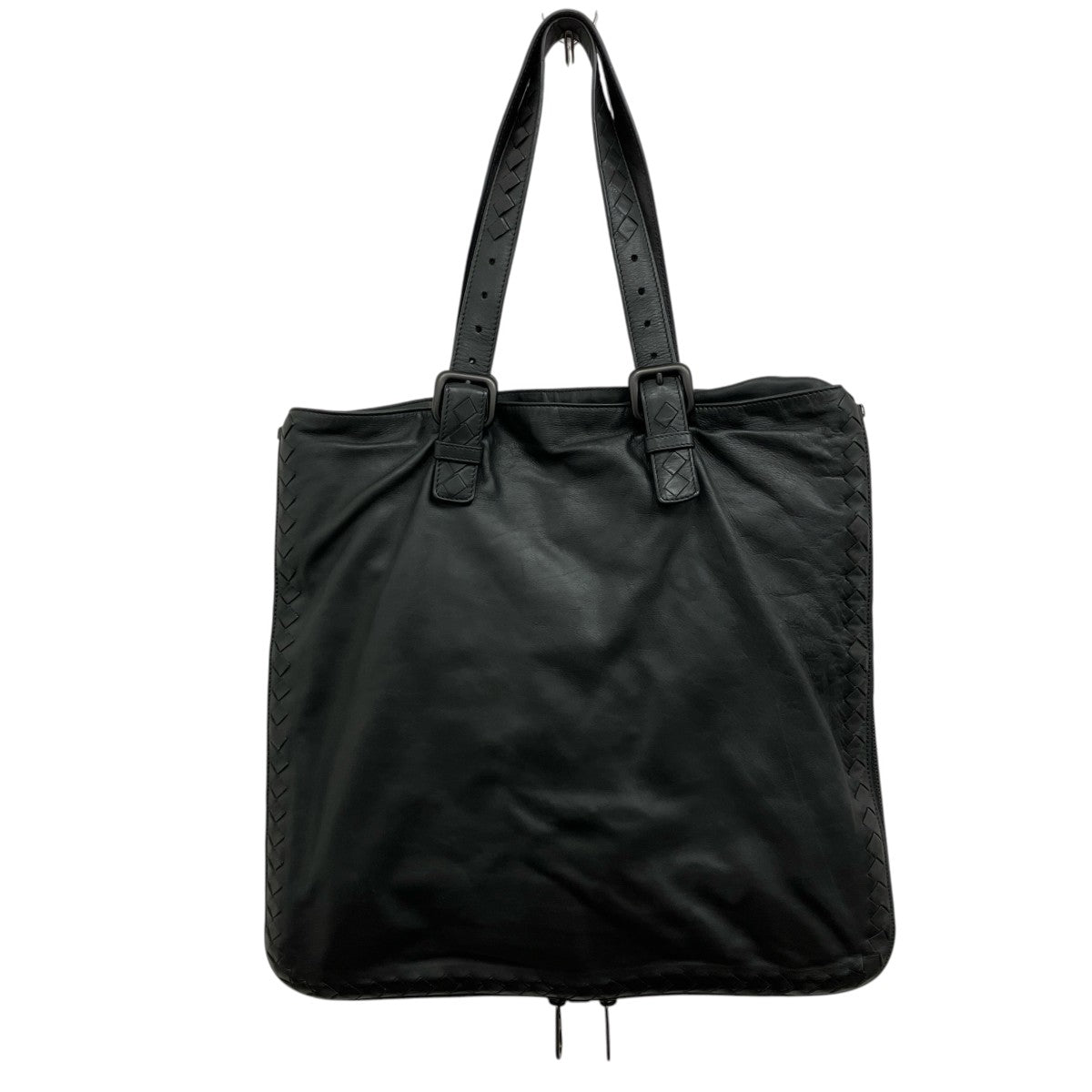 BOTTEGA VENETA イントレチャート ファスナー可変式 トートバッグ 古着・中古-2枚目のアイテム画像