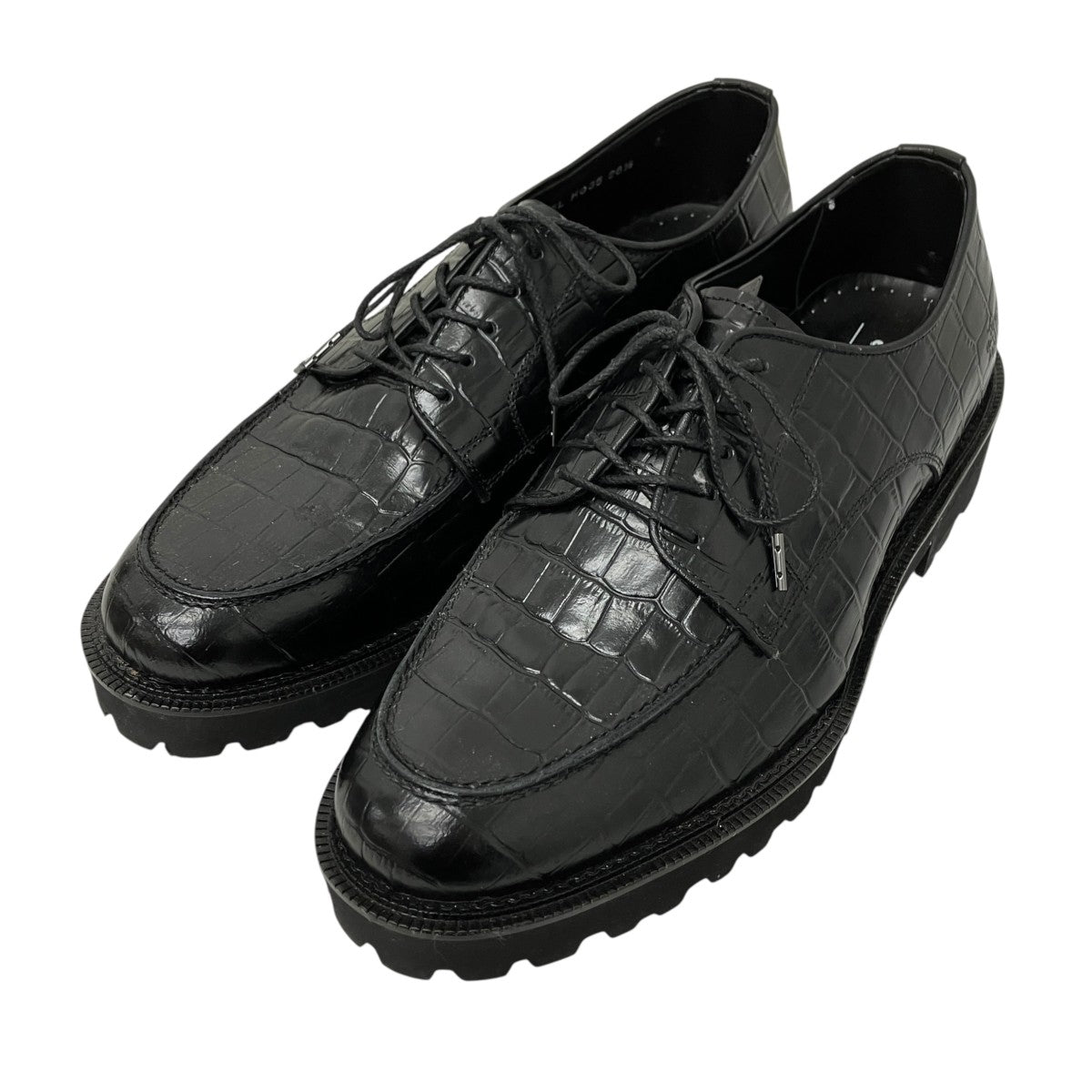 MENS CLASSIC PLAIN TOEクロコ型押しシューズ