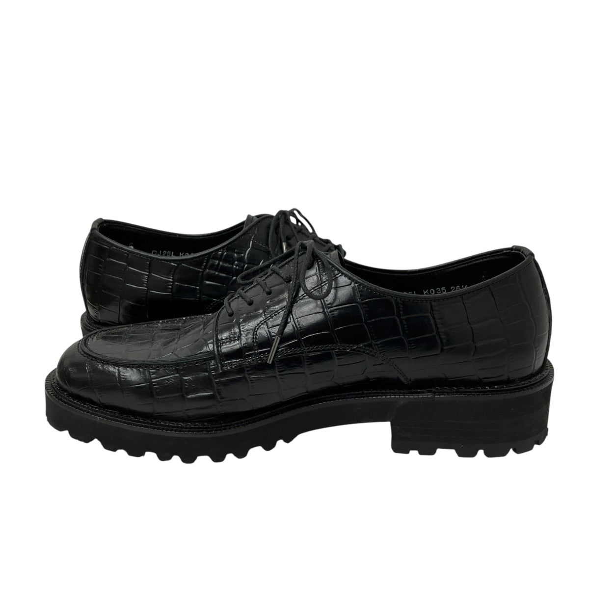 MENS CLASSIC PLAIN TOEクロコ型押しシューズ