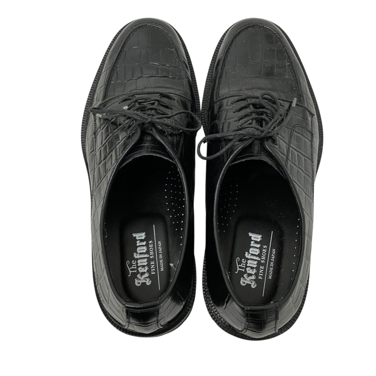 MENS CLASSIC PLAIN TOEクロコ型押しシューズ