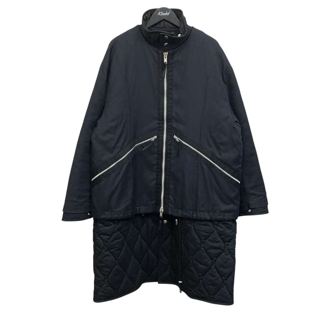 ALMOSTBLACK WOVEN LAYERD MILITARY COAT ウーブンレイヤードミリタリ-コート 古着・中古-1枚目のアイテム画像