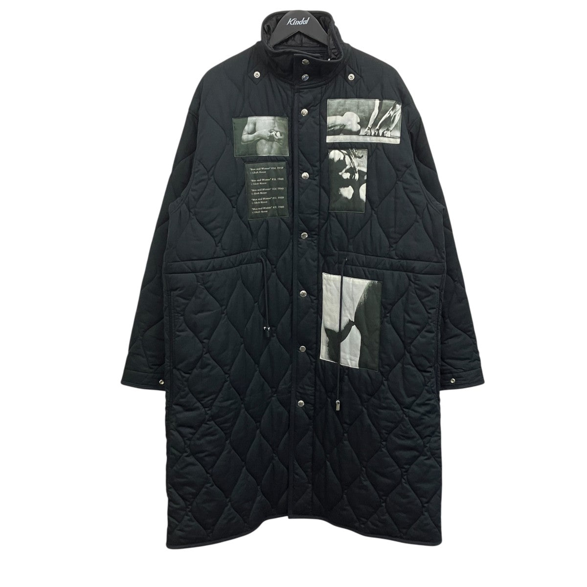 ALMOSTBLACK WOVEN LAYERD MILITARY COAT ウーブンレイヤードミリタリ-コート 古着・中古-4枚目のアイテム画像