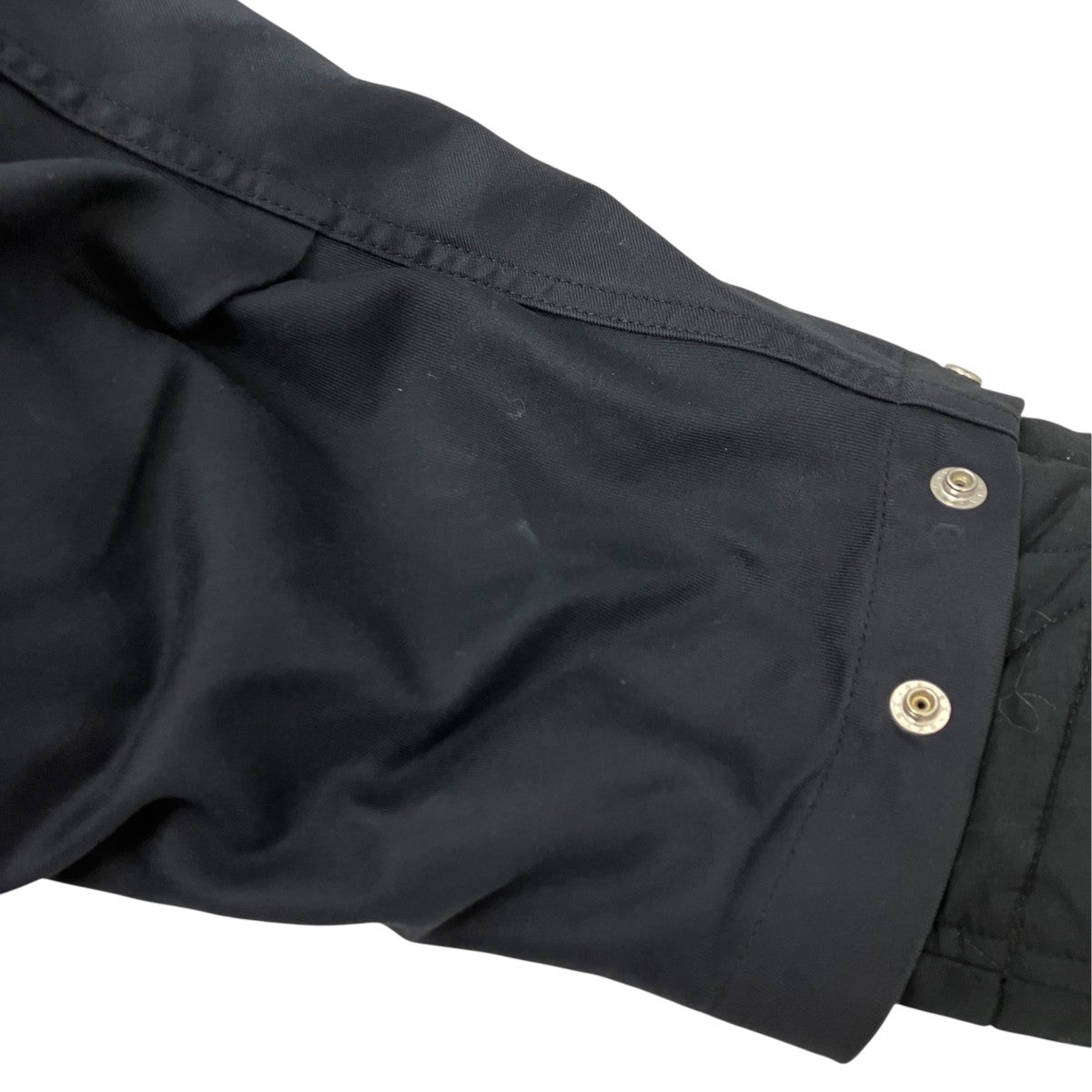 ALMOSTBLACK WOVEN LAYERD MILITARY COAT ウーブンレイヤードミリタリ-コート 古着・中古-9枚目のアイテム画像