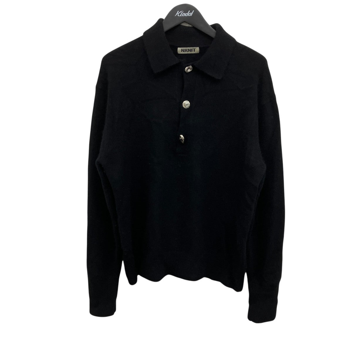 raccoon mix skipper KNIT ラクーンミックススキッパーニットポロ
