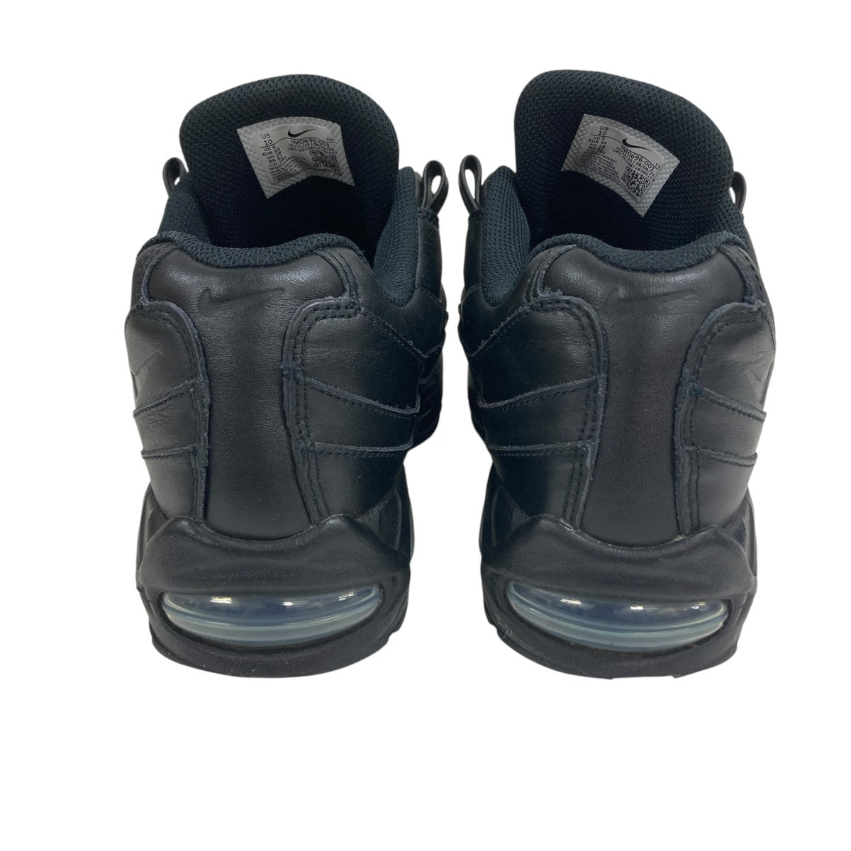 NIKE Air Max 95 Big Bubble Leather Triple Black ローカットスニーカー 古着・中古-3枚目のアイテム画像