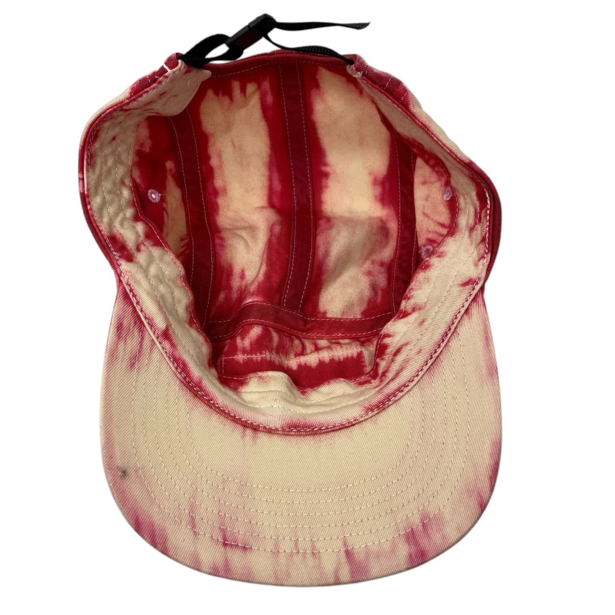 Supreme BLEACHED CHINO CAMP CAPスプレーデザインキャップ 古着・中古-4枚目のアイテム画像