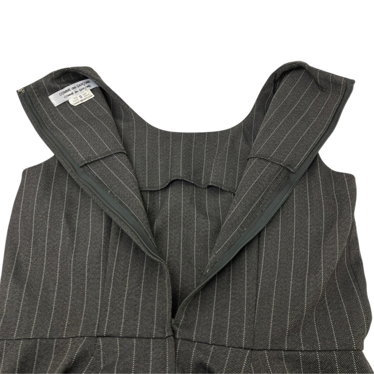 COMME des GARCONS COMME des GARCONS ノースリーブストライプバルーンワンピース 古着・中古-4枚目のアイテム画像
