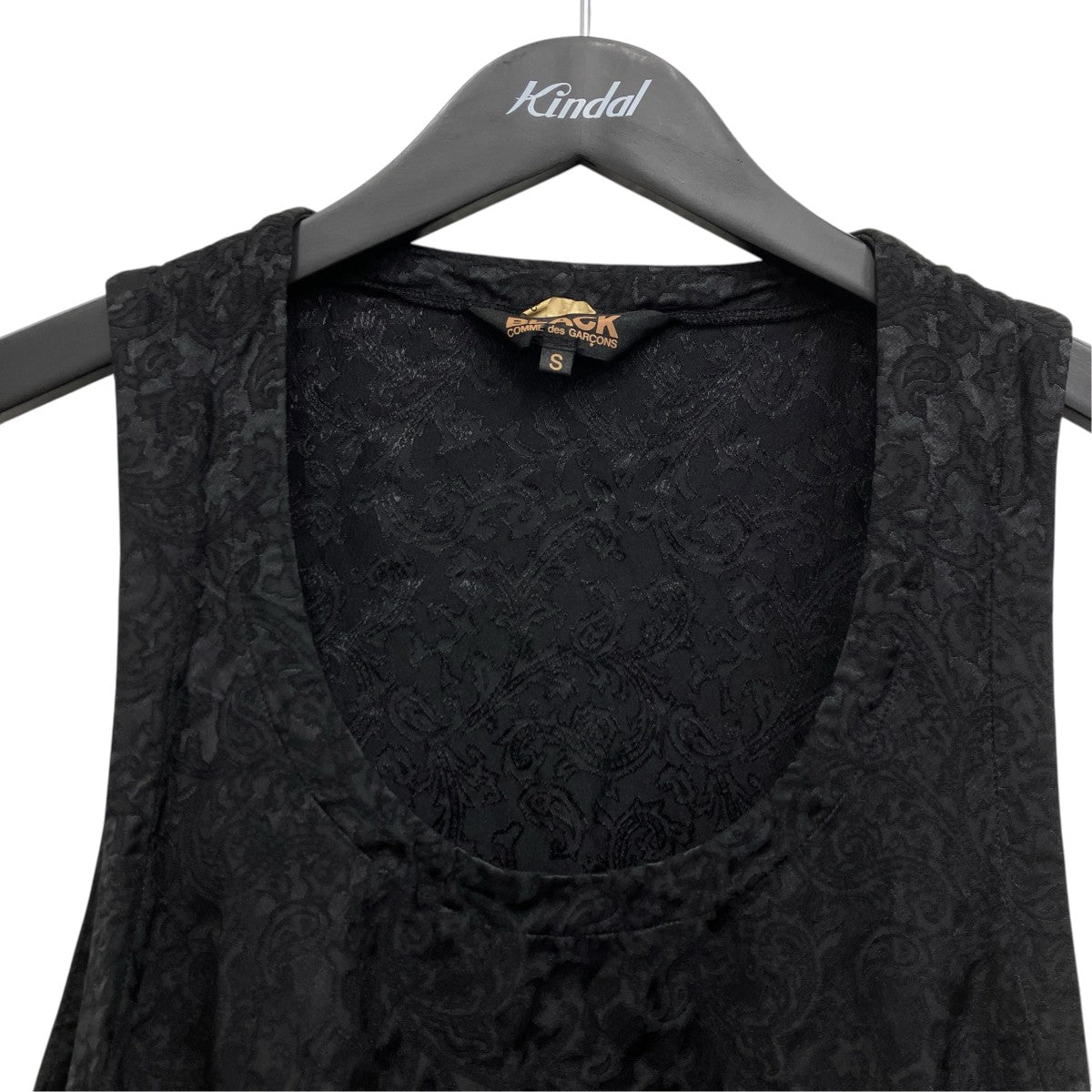 BLACK COMME des GARCONS ペイズリー刺繍変形ワンピース 古着・中古-3枚目のアイテム画像