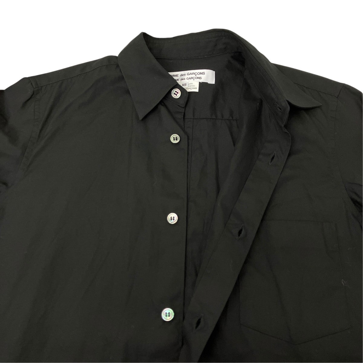 COMME des GARCONS COMME des GARCONS コットンギャザーロングシャツ 古着・中古-4枚目のアイテム画像