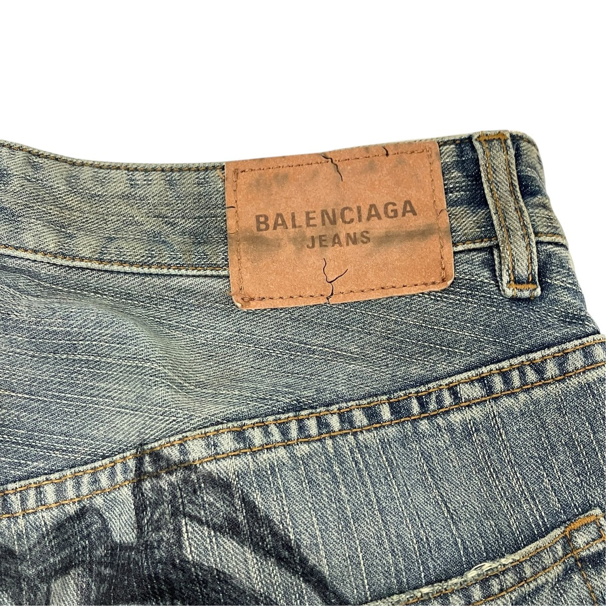 BALENCIAGA トライバルバギーデニム 古着・中古-6枚目のアイテム画像