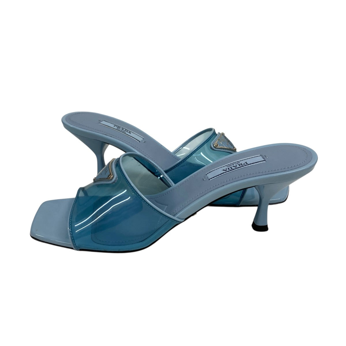 PRADA トライアングルプレートパンプス 古着・中古-4枚目のアイテム画像