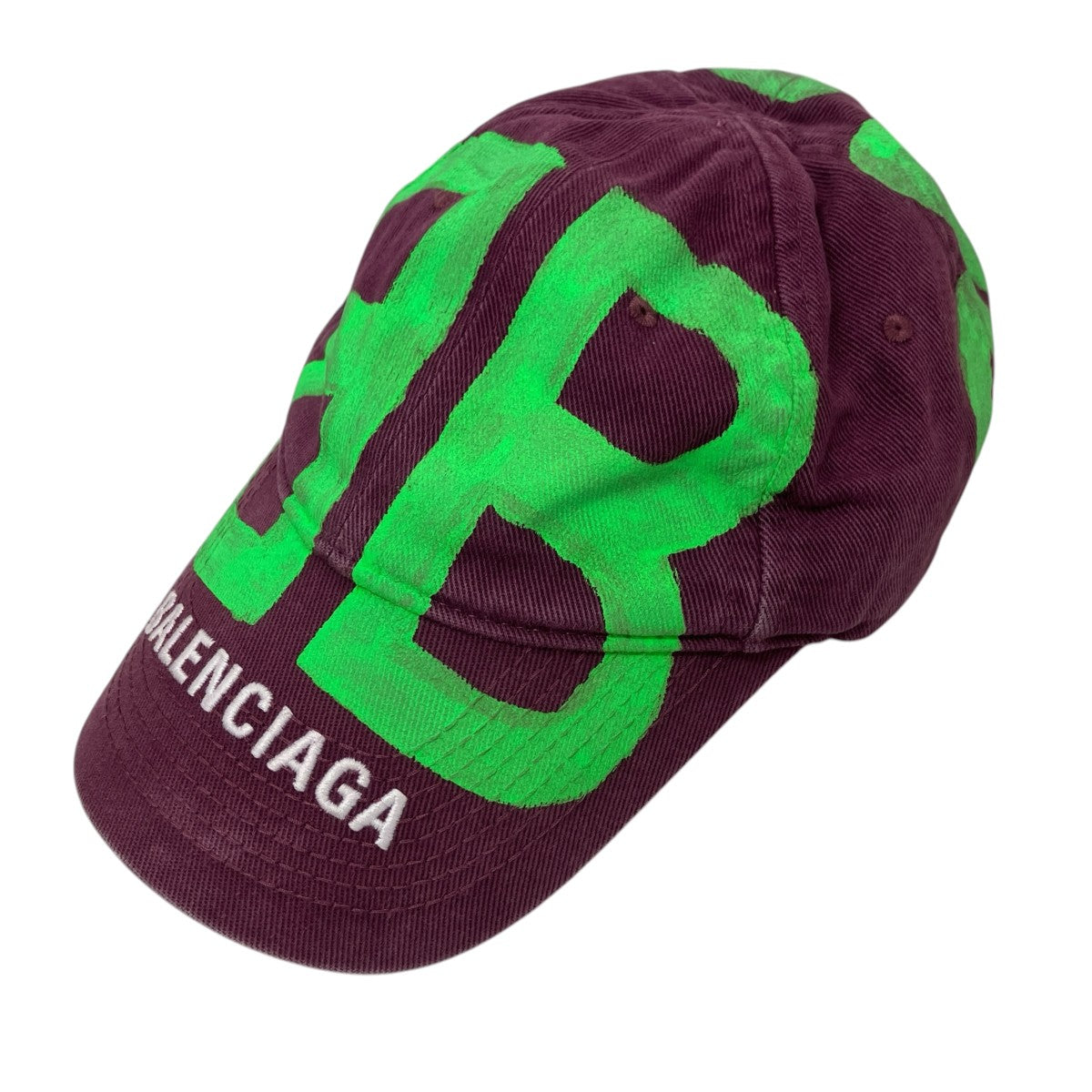 BALENCIAGA BBスプレイドロゴペイント キャップ 古着・中古-1枚目のアイテム画像