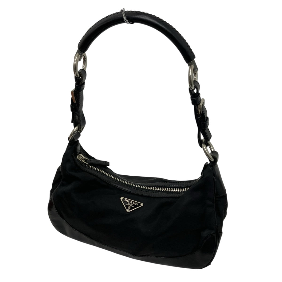 PRADA 三角プレート ナイロンショルダーバッグ 古着・中古-1枚目のアイテム画像